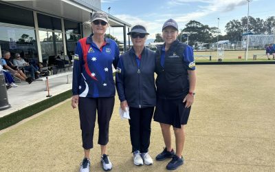 Sandra Connor, Vicki Bott & Michelle Fellows win State Ladies Triples